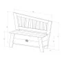 AXI Aufbewahrungsbank Corky in Braun und Weiß von , Bänke für Hallen und Lager - Ref: Foro24-441646, Preis: 112,77 €, Rabatt: %