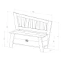 AXI Brown and White Corky Storage Bench by , Benches for halls and storage - Ref: Foro24-441646, Price: 112,77 €, Discount: %