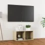 TV stand made of Sonoma oak plywood, measuring 72x35x36.5 cm. by , TV Furniture - Ref: Foro24-805528, Price: 35,17 €, Discoun...