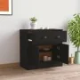 Schwarzer Sperrholz-Sideboard 70x35,5x67,5 cm von , Sideboards - Ref: Foro24-816425, Preis: 97,38 €, Rabatt: %