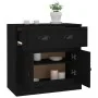 Schwarzer Sperrholz-Sideboard 70x35,5x67,5 cm von , Sideboards - Ref: Foro24-816425, Preis: 97,38 €, Rabatt: %