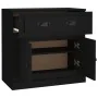 Aparador de madera contrachapada negro 70x35,5x67,5 cm de , Aparadores - Ref: Foro24-816425, Precio: 97,38 €, Descuento: %