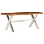 Massiver Esstisch aus Holz 180x90x76 cm von , Küchen- und Esstische - Ref: Foro24-245639, Preis: 365,48 €, Rabatt: %