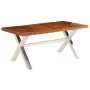 Massiver Esstisch aus Holz 180x90x76 cm von , Küchen- und Esstische - Ref: Foro24-245639, Preis: 365,48 €, Rabatt: %