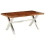 Massiver Esstisch aus Holz 180x90x76 cm von , Küchen- und Esstische - Ref: Foro24-245639, Preis: 365,48 €, Rabatt: %