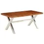 Massiver Esstisch aus Holz 180x90x76 cm von , Küchen- und Esstische - Ref: Foro24-245639, Preis: 365,48 €, Rabatt: %