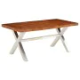 Solid wood dining table 180x90x76 cm by , Kitchen and dining tables - Ref: Foro24-245639, Price: 369,98 €, Discount: %