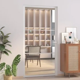 Innentür aus Glas ESG und weißem Aluminium 102,5x201,5 cm von , Türen für zu Hause - Ref: Foro24-350571, Preis: 229,33 €, Rab...