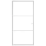 Innentür aus Glas ESG und weißem Aluminium 102,5x201,5 cm von , Türen für zu Hause - Ref: Foro24-350571, Preis: 229,33 €, Rab...