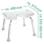 RIDDER Taburete de baño blanco 150 kg A0050501 de , Asientos y bancos para duchas - Ref: Foro24-421604, Precio: 79,39 €, Desc...