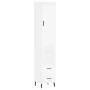 Hoher Schrank aus weißem Sperrholz 34,5x34x180 cm von , Sideboards - Ref: Foro24-3198929, Preis: 110,44 €, Rabatt: %