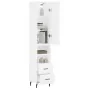 Hoher Schrank aus weißem Sperrholz 34,5x34x180 cm von , Sideboards - Ref: Foro24-3198929, Preis: 110,44 €, Rabatt: %