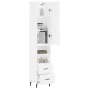 Tall white plywood highboard 34.5x34x180 cm by , Sideboards - Ref: Foro24-3198929, Price: 110,44 €, Discount: %