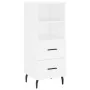 Hoher Schrank aus weißem Sperrholz 34,5x34x180 cm von , Sideboards - Ref: Foro24-3198929, Preis: 110,44 €, Rabatt: %