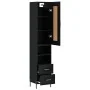 Black plywood sideboard 34.5x34x180 cm by , Sideboards - Ref: Foro24-3200266, Price: 118,12 €, Discount: %