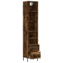 Smoked oak plywood sideboard 34.5x34x180 cm by , Sideboards - Ref: Foro24-3189778, Price: 99,44 €, Discount: %