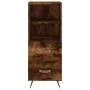Rauchiger Eichenfurnier-Holzschrank 34,5x34x180 cm von , Sideboards - Ref: Foro24-3189738, Preis: 91,98 €, Rabatt: %