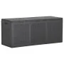 Caja de almacenaje para jardín 270 L PP ratán negra de , Cajas de almacenaje para exteriores - Ref: Foro24-151229, Precio: 11...