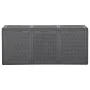 Caja de almacenaje para jardín 270 L PP ratán negra de , Cajas de almacenaje para exteriores - Ref: Foro24-151229, Precio: 11...