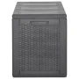 Aufbewahrungsbox für den Garten 270 L PP Rattan Schwarz von , Aufbewahrungsboxen für den Außenbereich - Ref: Foro24-151229, P...