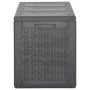 Caja de almacenaje para jardín 270 L PP ratán negra de , Cajas de almacenaje para exteriores - Ref: Foro24-151229, Precio: 11...