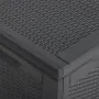 Aufbewahrungsbox für den Garten 270 L PP Rattan Schwarz von , Aufbewahrungsboxen für den Außenbereich - Ref: Foro24-151229, P...