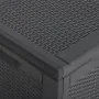 Caja de almacenaje para jardín 270 L PP ratán negra de , Cajas de almacenaje para exteriores - Ref: Foro24-151229, Precio: 11...