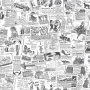 Homestyle Black and White Wallpaper Papers by , Painted paper - Ref: Foro24-434253, Price: 34,41 €, Discount: %