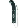 SCHÜTTE Glass shower panel with black LANZAROTE thermostatic mixer by , shower heads - Ref: Foro24-435035, Price: 399,71 €, D...