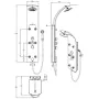 SCHÜTTE Duschpaneel aus Glas und Thermostatmischer LANZAROTE schwarz von , Duschköpfe - Ref: Foro24-435035, Preis: 400,06 €, ...