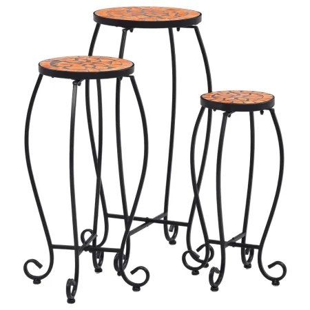 Mosaiktische 3 Stück Terrakotta-Keramik von , Topfständer - Ref: Foro24-46701, Preis: 87,62 €, Rabatt: %