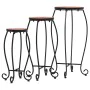 Mesitas de mosaico 3 uds cerámica terracota de , Soportes para macetas - Ref: Foro24-46701, Precio: 87,60 €, Descuento: %