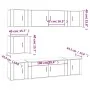 TV-Möbel-Set, 7-teilig, aus weiß glänzendem Sperrholz. von , TV-Möbel - Ref: Foro24-3188664, Preis: 280,87 €, Rabatt: %
