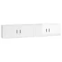 Wall-mounted TV furniture 2 units glossy white 100x34.5x40 cm by , TV Furniture - Ref: Foro24-3188368, Price: 149,35 €, Disco...