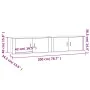 Wand-TV-Möbel 2 Stück glänzendes Weiß 100x34,5x40 cm von , TV-Möbel - Ref: Foro24-3188368, Preis: 149,35 €, Rabatt: %