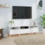 TV stand made of white glossy plywood 150x30x44.5 cm by , TV Furniture - Ref: Foro24-831911, Price: 93,93 €, Discount: %