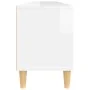 TV-Möbel aus glänzend weißem Sperrholz, 150x30x44,5 cm. von , TV-Möbel - Ref: Foro24-831911, Preis: 93,93 €, Rabatt: %