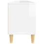 TV stand made of white glossy plywood 150x30x44.5 cm by , TV Furniture - Ref: Foro24-831911, Price: 93,93 €, Discount: %