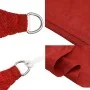 Red HDPE sail shade 160 g/m² 7x7 m by , Umbrellas - Ref: Foro24-311610, Price: 101,62 €, Discount: %