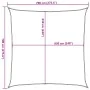 Red HDPE sail shade 160 g/m² 7x7 m by , Umbrellas - Ref: Foro24-311610, Price: 101,62 €, Discount: %
