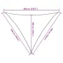 Toldo de vela rojo HDPE 160 g/m² 5x5x6 m de , Sombrillas - Ref: Foro24-311650, Precio: 35,68 €, Descuento: %