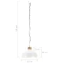 Lámpara colgante industrial 32 cm blanca E27 de , Lámparas - Ref: Foro24-320834, Precio: 54,05 €, Descuento: %