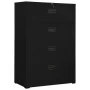 Black steel filing cabinet 90x46x134 cm by , Filing cabinets - Ref: Foro24-336296, Price: 368,72 €, Discount: %