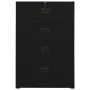 Black steel filing cabinet 90x46x134 cm by , Filing cabinets - Ref: Foro24-336296, Price: 368,72 €, Discount: %