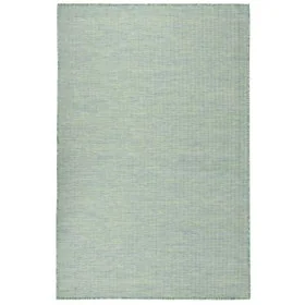 Alfombra de exterior de tejido plano turquesa 100x200 cm de , Alfombras - Ref: Foro24-340801, Precio: 41,55 €, Descuento: %