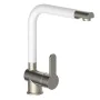 SCHÜTTE High spout sink mixer RIO stainless steel white matte by , Faucets - Ref: Foro24-435061, Price: 90,59 €, Discount: %