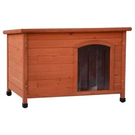 @Pet Plastic Flap Dog House Natural Bungalow 85x57x59 cm by , Dog kennels - Ref: Foro24-441163, Price: 114,54 €, Discount: %