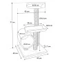 FLAMINGO Burt Gray Cat Scratcher 40x40x77 cm by , Cat furniture - Ref: Foro24-442427, Price: 56,37 €, Discount: %