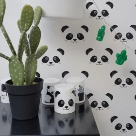 Noordwand Wandtapete Fabulous World Panda weiß von , Bemaltes Papier - Ref: Foro24-422670, Preis: 26,68 €, Rabatt: %