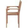 Stapelbare Gartenstühle, 2 Stück Massivholz aus Teakholz von , Gartenstühle - Ref: Foro24-44725, Preis: 281,47 €, Rabatt: %